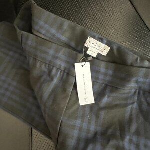 Velvet black and blue pants size 12